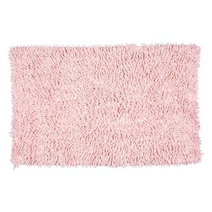 KOO Shaggy Toggle Bath Mat Pink