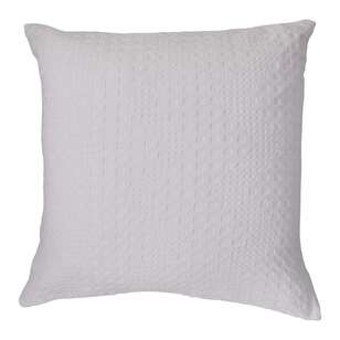 KOO Grace Waffle European Pillowcase White European