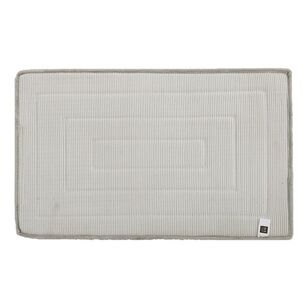 KOO Elite Memory Foam Bath Mat Silver Bath Mat