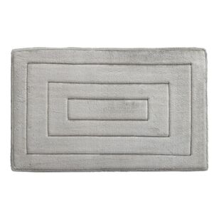 KOO Elite Memory Foam Bath Mat Silver Bath Mat