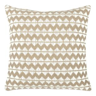 KOO Pallavi Yarn Dyed Woven Cushion I Natural 50 x 50 cm