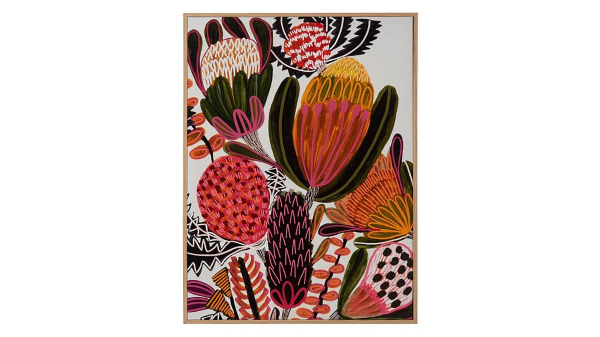 KOO Kirsten Katz Bush Banksia Framed Canvas