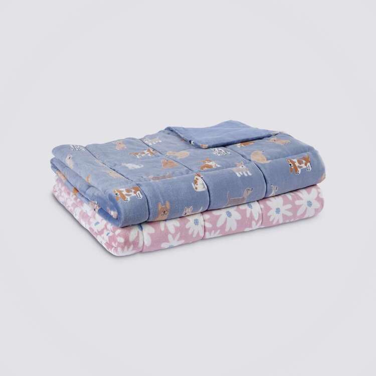 KOO Kids Quilted Blanket Blue