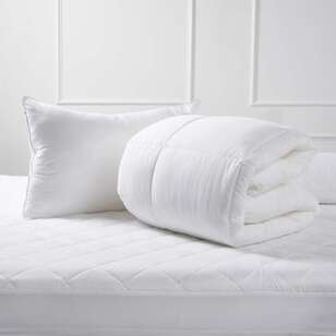 Ever Rest Deluxe Fibre Mattress Protector White