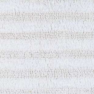 KOO Linear Tufted Bath Runner White