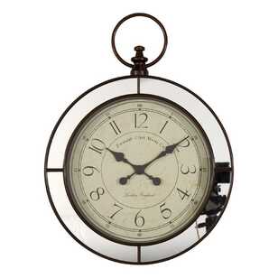 KOO Mirror Clock Silver 58X44Cm