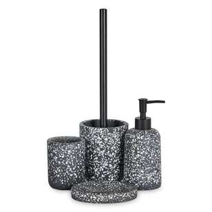 KOO Speckle Toilet Brush Holder Black