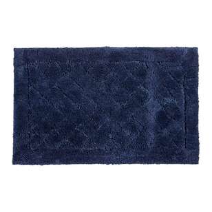 KOO Diamond Bath Mat Navy