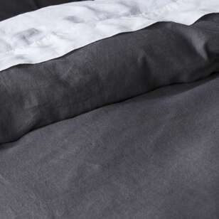 KOO Linen Quilt Cover Set Storm