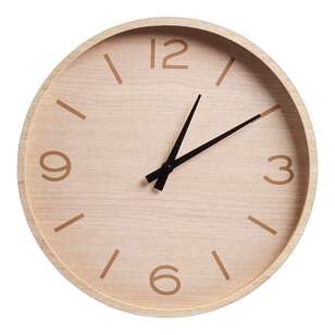 KOO Clock Natural 33 cm