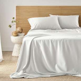 KOO Bamboo Cotton Sheet Set White