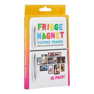 Fridge Magnet Picture Frames Pack of 10 Black 18 x 11 x 4 cm