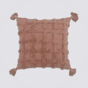 KOO Quinn Tufted Lattice Cushion Blush 50 x 50 cm