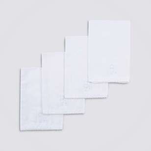 KOO Cotswald Napkin 4 Pack White 45 x 45 cm