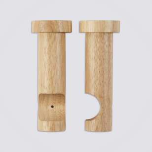 KOO 33 mm Hampton Single Bracket 2 Pack Natural