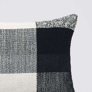 KOO Chester Yarn Dyed Woven Cushion Black 40 x 60 cm