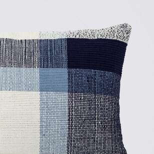 KOO Chester Yarn Dyed Woven Cushion Navy 40 x 60 cm