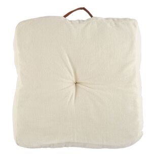 KOO Lars Cotton Floor Cushion Ivory 50 x 50 cm