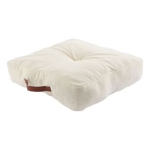 KOO Lars Cotton Floor Cushion Ivory 50 x 50 cm