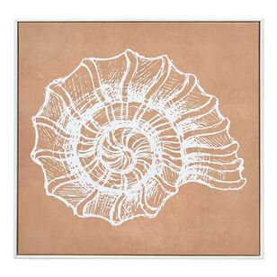 KOO Desert Sun Shell Print I Orange 45X45X3.5Cm