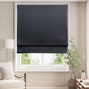 KOO Loft Blockout Roman Blind Charcoal