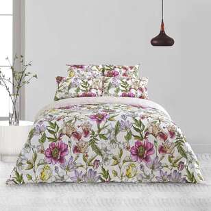 KOO Fleur Flower Quilt Cover Set Multicoloured