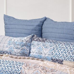 KOO Venezia Quilted Quilt Cover Set Blue