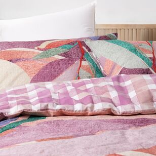 KOO Lucia Leaf Quilt Cover Set Multicoloured King