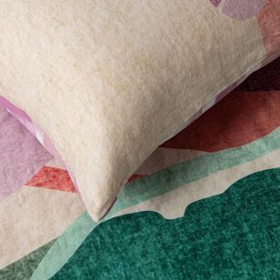 KOO Lucia Leaf Quilt Cover Set Multicoloured King