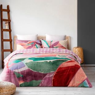 KOO Lucia Leaf Quilt Cover Set Multicoloured King