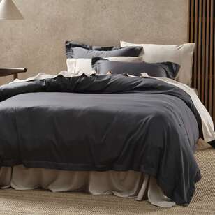 KOO Bamboo Cotton Quilt Cover Set Charcoal