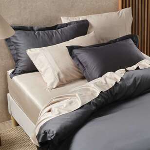 KOO Bamboo Cotton Quilt Cover Set Charcoal