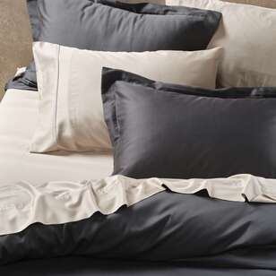 KOO Bamboo Cotton Quilt Cover Set Charcoal