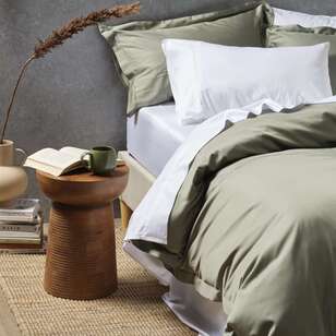 KOO Bamboo Cotton Quilt Cover Set Sage