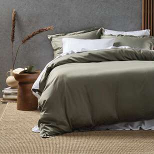 KOO Bamboo Cotton Quilt Cover Set Sage