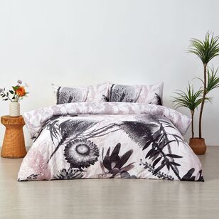 KOO Matilda Quilt Cover Set White & Black Queen