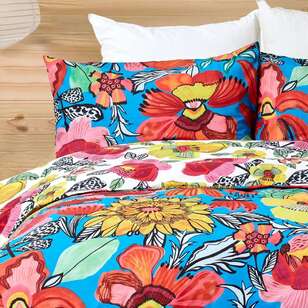 KOO Kirsten Katz Orchids Quilt Cover Set  Orange