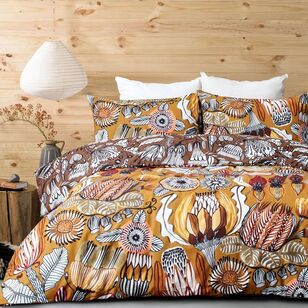 KOO Kirsten Katz Folksy & Tribal Quilt Cover Set Caramel