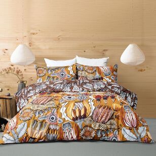 KOO Kirsten Katz Folksy & Tribal Quilt Cover Set Caramel