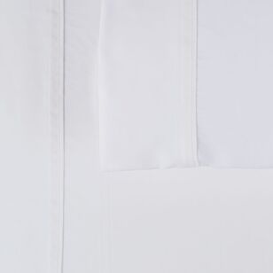 KOO 375 Thread Count Bamboo Twill Fitted Sheet White