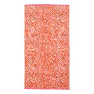 KOO Warlu Alice Nampijinpa Michaels Beach Towel Earth 95 cm x 175 cm