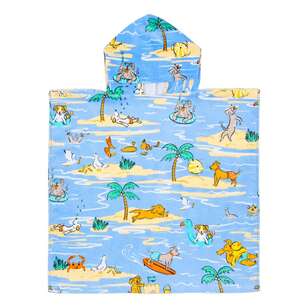 KOO Kids Hooded Beach Towels Blue 60 x 120 cm