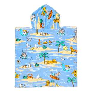 KOO Kids Hooded Beach Towels Blue 60 x 120 cm