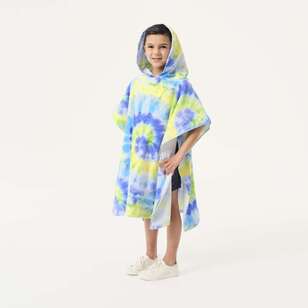 KOO Kids Large Hooded Poncho Blue 75 x 150 cm