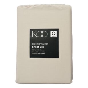 KOO Hotel Percale Sheet Set Silver