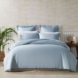 KOO 1000 Thread Count Cotton Rich Quilt Cover Set Blue