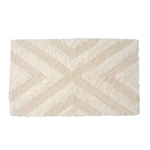 KOO Lucia Tufted Bath Mat Natural Bath Mat