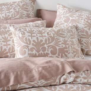 KOO Floral Quilt Cover Set Natural/Caramel