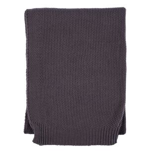 KOO Cotton Knit Throw Grey 130X170Cm